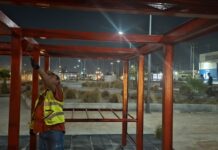 Cumple Servicios Públicos con mantenimiento a Parque Lineal en jornada nocturna
