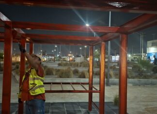 Cumple Servicios Públicos con mantenimiento a Parque Lineal en jornada nocturna