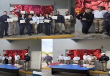 Conmemora Pemex el Día Nacional del Bombero con reconocimiento a su personal del Complejo Procesador de Gas Arenque