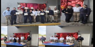 Conmemora Pemex el Día Nacional del Bombero con reconocimiento a su personal del Complejo Procesador de Gas Arenque