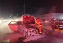 Controla incendio Protección Civil y Bomberos de Reynosa con espuma especial