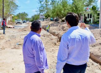 Avanza obra de alcantarillado sanitario en la colonia López Portillo