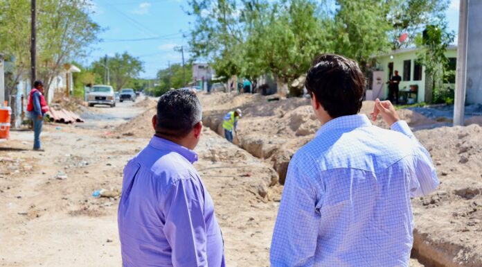 Avanza obra de alcantarillado sanitario en la colonia López Portillo