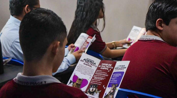 Imparte Gobierno de Carlos Peña Ortiz plática de concientización en la Preparatoria Piaget
