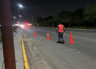 Por seguridad vial Servicios Públicos delimita carriles en avenida Tecnológico
