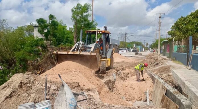 Eleva Gobierno de Carlos Peña Ortiz seguridad de infraestructura pluvial en colonia Independencia