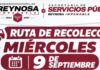 En curso Ruta de Recolección hoy miércoles en más de 50 colonias de Reynosa
