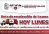 Servicio de recolección de residuos domésticos este lunes