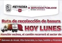Servicio de recolección de residuos domésticos este lunes
