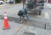 Reparó Servicios Públicos rejilla pluvial en bulevar Hidalgo